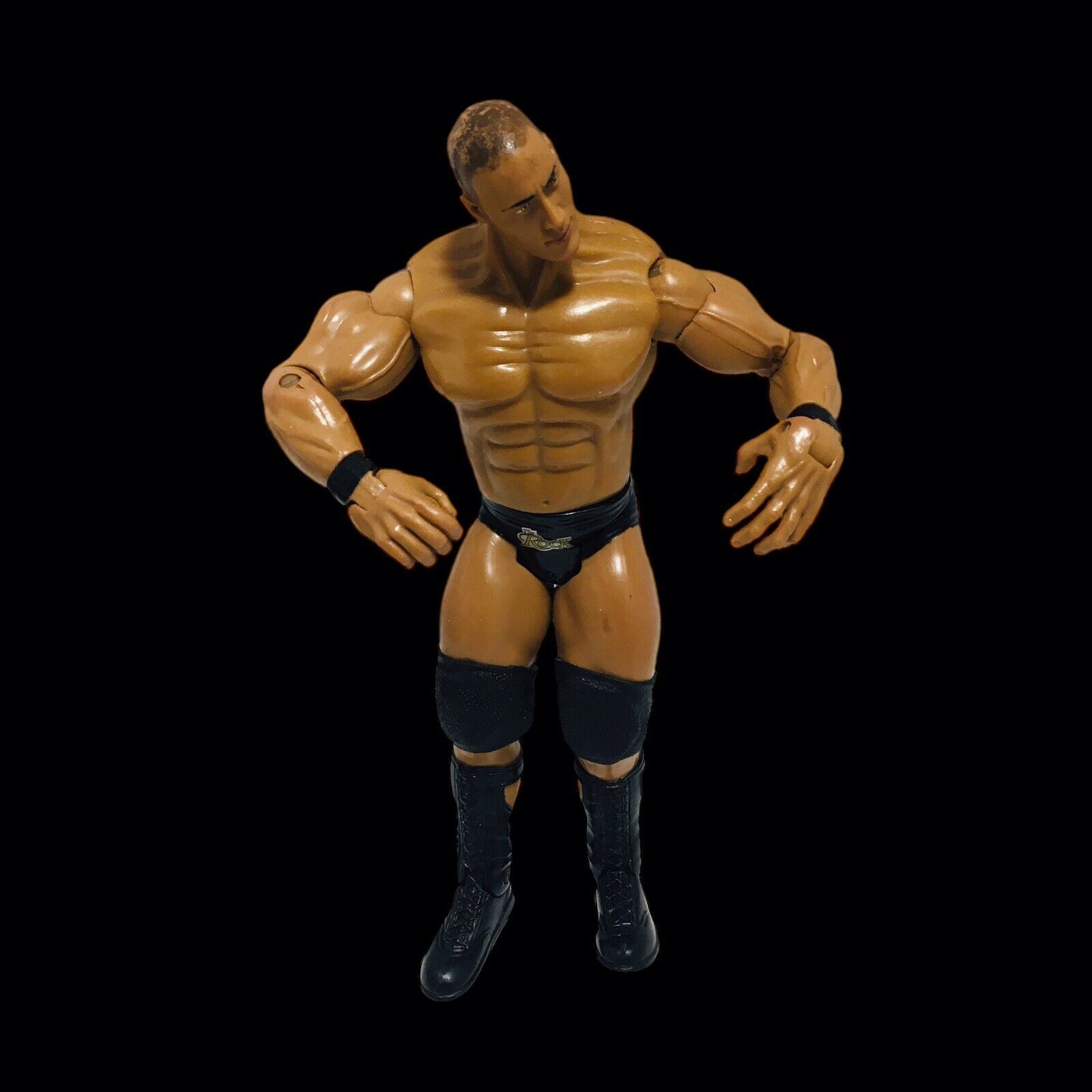 Primary image for The Rock WWF WWE Wrestling Action Figure Jakks Pacific 2003 Brahma Bull Dwayne