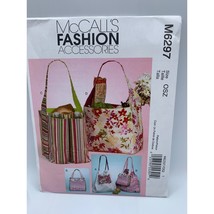 McCall&#39;s Fashion Accessories Totes Sewing Pattern M6297 - uncut - £9.27 GBP