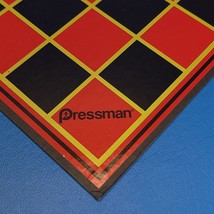 Pressman Checkers Chess Game Board Only Replacement Game Piece Red Black Bi-Fold - £4.44 GBP