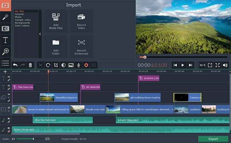 Movavi Video Editor 2024 for Mac , Edit Video on Macintosh
