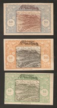 Austria Gutschein d. Gemeinde WINDHAG 50 &amp; 20 &amp; 10 heller 1920 Notgeld lot 3psc - £4.65 GBP