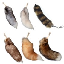 Personalized Animal Tail Keychain Stylish Fur Pendant Key Chain for Bags, Charmi - £8.60 GBP