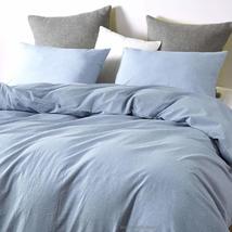 Sage Green Stone Washed Cotton Duvet Cover with Coconut Button Duvet Cov... - £53.91 GBP+