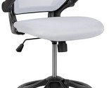 Ergonomic White Mesh Mid-Back Drafting Chair From Flash Furniture With F... - $171.95