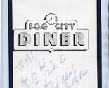 Fog City Diner Menu San Francisco California Signed 1988 Don&#39;t Worry Wri... - $57.42