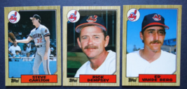 1987 Topps Tiffany Traded Cleveland Indians Team Set of 3 Baseball Cards - £3.16 GBP