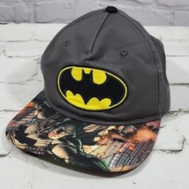 Batman Hat Bat Symbol Logo Boys Youth OSFM SnapBack Baseball Cap DC Comics - £11.68 GBP