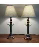 Set 2 1998 Williraye Studios Angel Lamp #WW2601 With Shade 18.5&quot; Vintage... - $135.81 CAD
