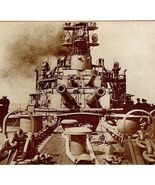 1917 Military Battleship Navy Naval Guns Antique Print Ephemera - $41.98