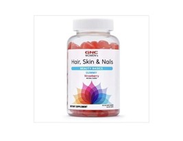 GNC Women's Hair Skin & Nails Strawberry Gummy, 120 Gummies, EXP 3/2023 - $13.16