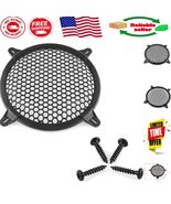 8-Inch Hexagonal Black Speaker Grille Guard Protector with Screws for Su... - $23.90 CAD