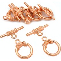 Bali Toggle Clasps Copper Plated Part 13.5mm Approx 6 - £5.92 GBP