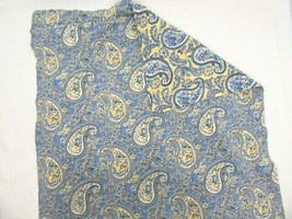 Laura Ashley Paisley Floral Blue Yellow Reversible Standard Sham - £21.39 GBP