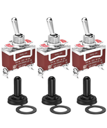 3 pack Waterproof Toggle Switch 30A on off on 3 Way SPDT 12 Volt DC Heav... - $276.84 MXN