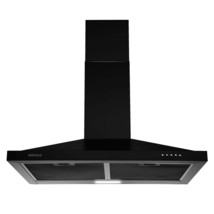 Black Range Hood 30 Inches,Vent Hoods In Black Painted Stainless Steel,Wall Moun - £200.63 GBP
