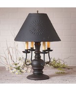 Cedar Creek Wood Table Lamp in Americana Black with Textured Metal Shade - $8,582.74 MXN