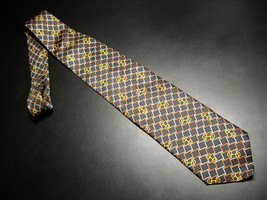 Tie krizia uomo black with stirrup accents in gold against black 01 thumb200