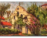 Campanario Mission Inn Elmer Schmidt Painting Riverside CA UNP DB Postca... - $7.87