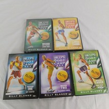 Lot of 5 Billy Blanks Boot Camp DVDs Elite Mission 1 2 3 Lower Body 8 min Cardio - £23.00 GBP