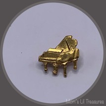 Tiny Piano Gold Tone Hinged Pin Lapel Pin ⚜️ - £6.13 GBP