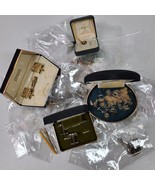 Vintage 9 Tie Clips &amp; 21 Pair Cufflinks Reseller LOT All Wearable - $67.18 CAD