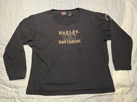 Vintage Harley Davidson Motorcycles Dallas TX Long Sleeve T Shirt XL 1903-2003 - $19.80