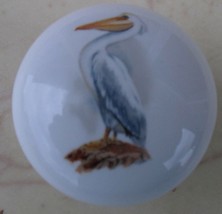 Cabinet Knobs Domestic bird White Pelican - $5.20