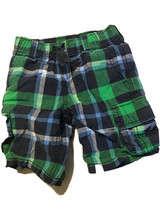 Gymboree Boys Size 4 Green Navy Plaid Shorts Gymboree Shorts Boys Shorts - £5.35 GBP