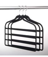 Space Saving Hanger for Pants Bar Pants Velvet Hangers - Set of 4 - €25,60 EUR