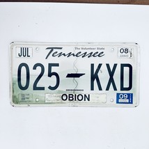 2008 United States Tennessee Obion County Passenger License Plate 025 KXD - £14.05 GBP