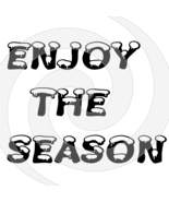 Enjoy the Season Font 3smp-Digital ClipArt-Gift Tag-T shirt-Jewelry-Holiday - $5.00