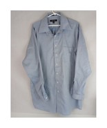 Murano Men&#39;s Blue Long Sleeve Dress Shirt Size XL Tall - $27.05 CAD