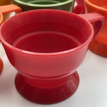 Vintage Plastic Solo Cozy Cup Holders Lot Of 12 Model 68 Red Orange Green Yellow - £14.98 GBP