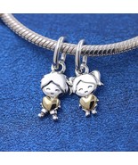 925 Sterling silver Happy Boy and Happy Girl Dangle Charm  763601C00  ,7... - $24.97 CAD