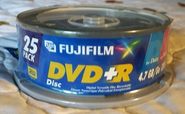 Fuji Film 25 Pack Dvd 4.7 gb/go 120 Minutes DVD-R New And Sealed - £5.69 GBP