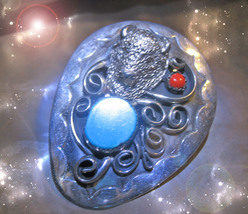 HAUNTED ORNATE CLIP/PENDANT THE MOST SACRED PATH HIGHEST LIGHT MAGICK PO... - £263.36 GBP