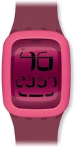 NEW Swatch SURP102 Digi-Lily Watch Pink Silicone Digital Touch Dial Alarm Day - £84.30 GBP