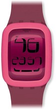 NEW Swatch SURP102 Digi-Lily Watch Pink Silicone Digital Touch Dial Alarm Day - £78.34 GBP