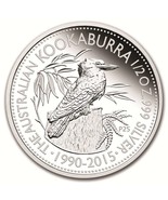 2015 1/2 oz Australia Silver Kookaburra Proof Coin 25th Anniversary Beijing Expo - $69.97