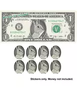 8x Easter Bunny Money Stickers for $1 Dollar Bills Gift 8324351379199 B0... - $9.95