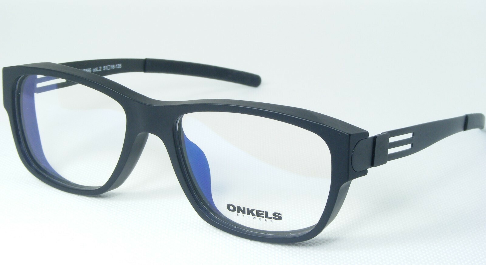 Nuevas Gafas De Montura Onkels ONK5566 Col.2 Negro Mate 51-16-135mm - $115.81