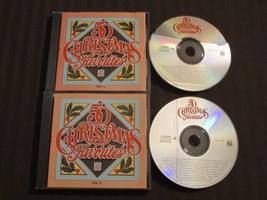 50 Christmas Favorites Time Life 1990 2CD Set Traditional Holiday Songs Vg Oop - £9.48 GBP