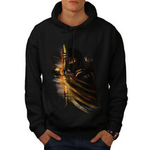 Wellcoda Warrior Ninja Fantasy Mens Hoodie, Dark Casual Hooded Sweatshirt - £25.87 GBP+