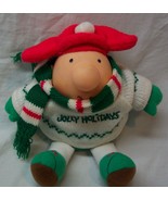 VINTAGE &quot;JOLLY HOLIDAYS&quot; ZIGGY IN SWEATER &amp; SCARF 5&quot; Plush Stuffed DOLL TOY - $20.37 CAD