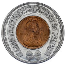 1910 1C Lincoln Cent Ummantelt IN Token Auswahl Bu Zustand, Voll Original Rot - £123.32 GBP