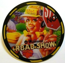 Road Show Pinball COASTER Original UNUSED Promo Plastic 1994 Red The Boss - $17.58