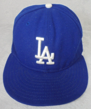 New Era Cool Base Official On Field Cap LA Dodgers Fitted Mens 7 1/4 Stretch - £13.35 GBP