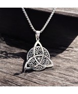 Silver Triquetra Pendant with Esoteric Symbolism - $422.44 MXN