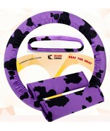 Steering wheel cover, seat belt covers &amp; rear view mirror cover Purple C... - $25.30 CAD