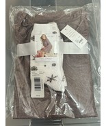 Cacique Intimates Cozy Jersey Sleepshirt &amp; Socks Set Purple Winter Patte... - $663.22 MXN